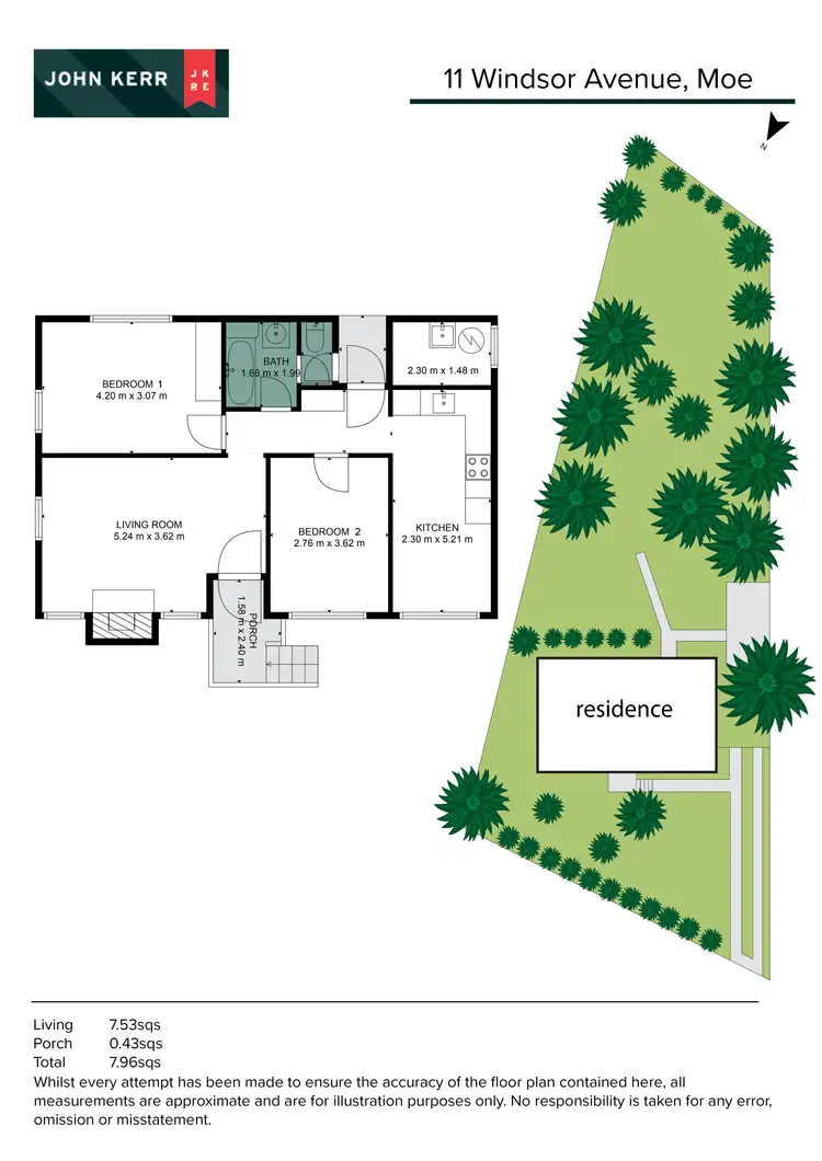 Floorplan of Homely house listing, 11 Windsor Avenue, Moe VIC 3825
