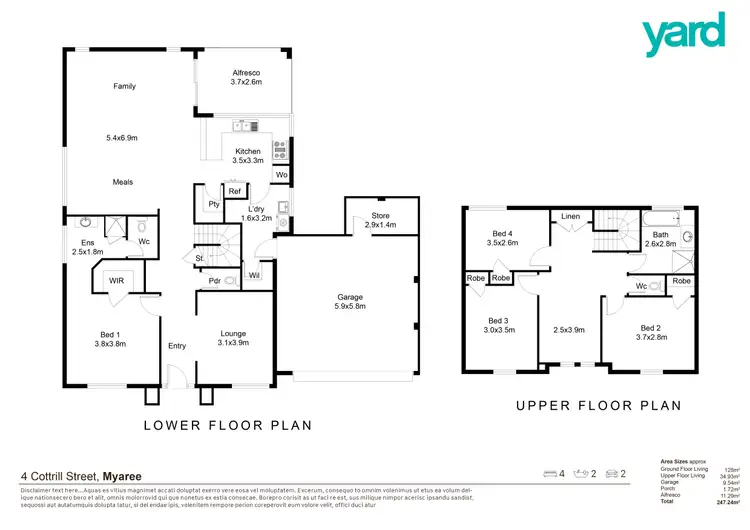 Floorplan of Homely house listing, 4 Cottrill Street, Myaree WA 6154