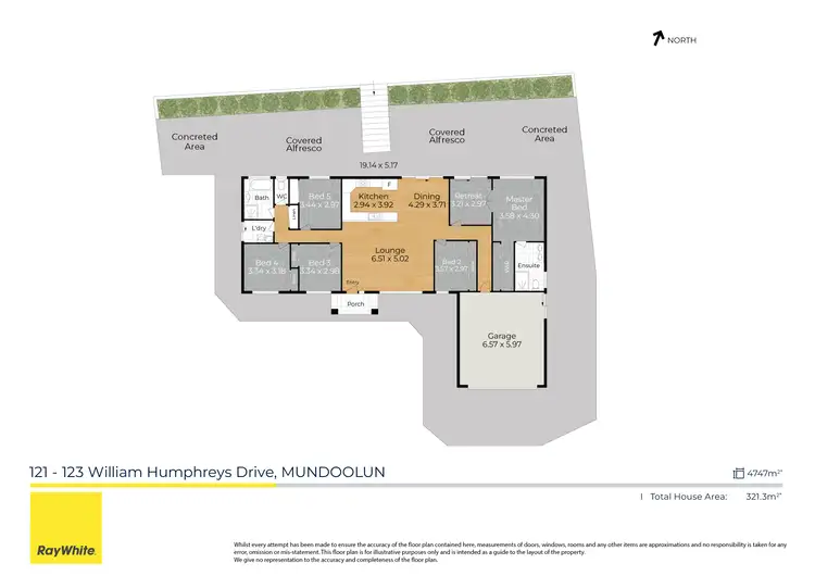 Floorplan of Homely house listing, 121-123 William Humphreys Drive, Mundoolun QLD 4285