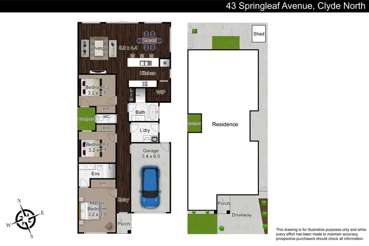 Floorplan of Homely house listing, 43 Springleaf Avenue, Clyde North VIC 3978