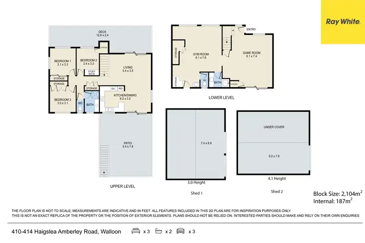 Floorplan of Homely house listing, 410-414 Haigslea Amberley Road, Walloon QLD 4306