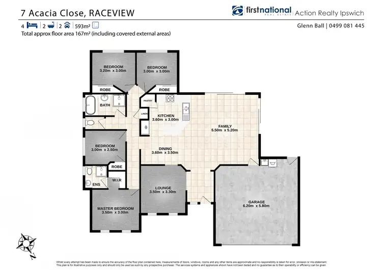 Floorplan of Homely house listing, 7 Acacia Close, Raceview QLD 4305