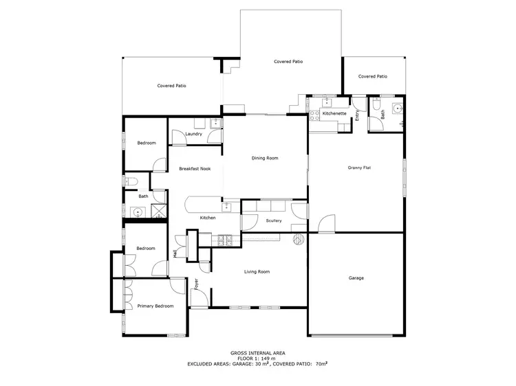 Floorplan of Homely house listing, 24 Magnolia Way, Forrestfield WA 6058