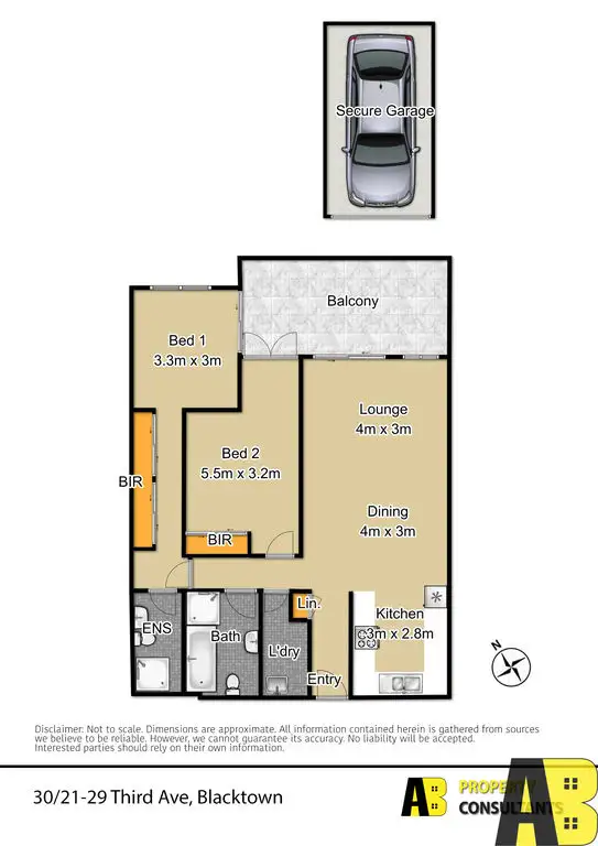 Floorplan of Homely unit listing, 30/21-29 THIRD AVENUE, Blacktown NSW 2148