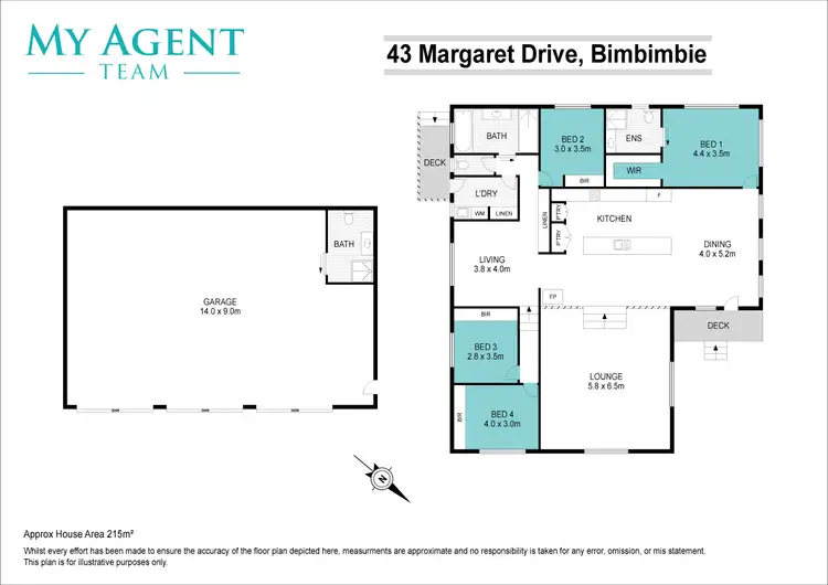 Floorplan of Homely house listing, 43 Margaret Drive, Bimbimbie NSW 2536