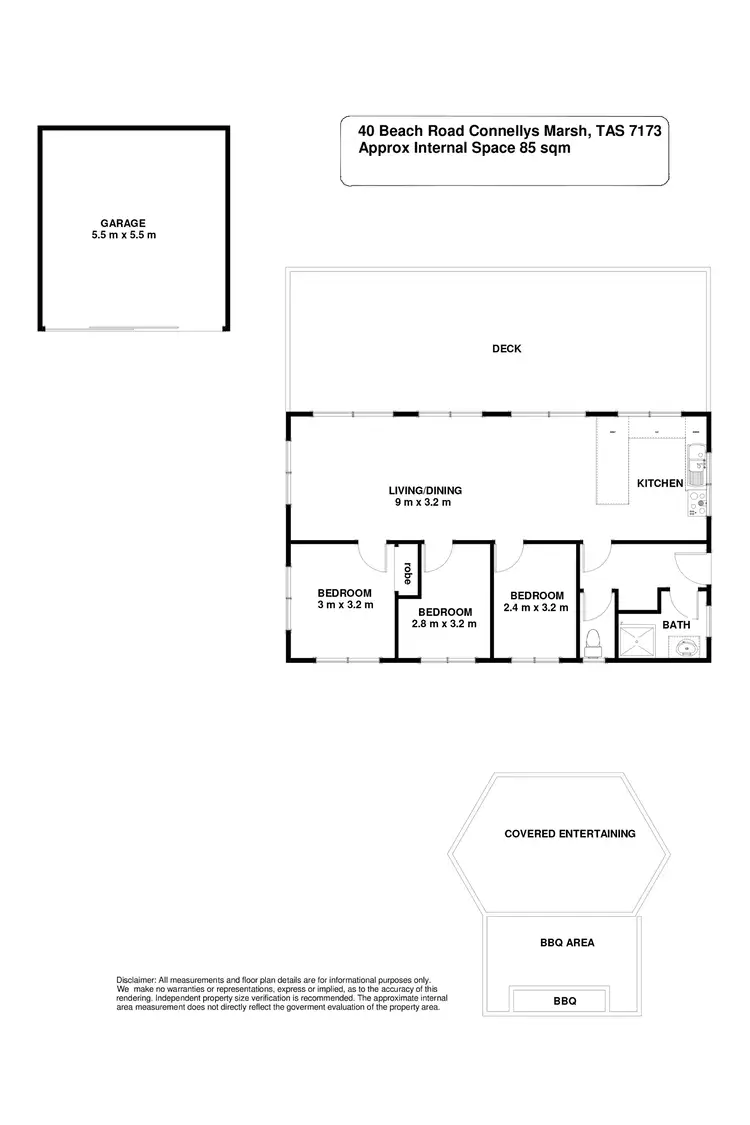 Floorplan of Homely house listing, 40 Beach Road, Connellys Marsh TAS 7173
