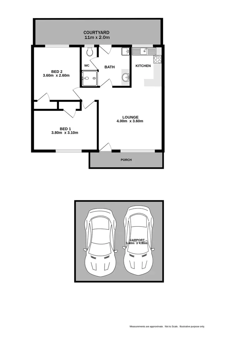 Floorplan of Homely unit listing, 5/309-311 Moore Street, Lavington NSW 2641
