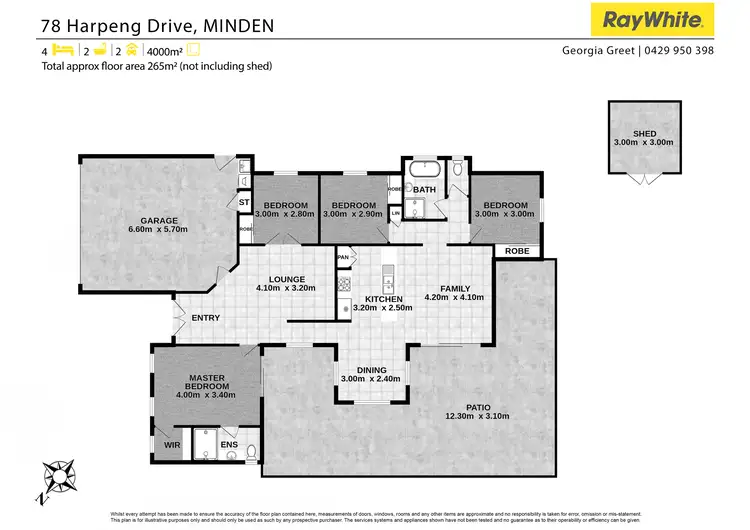 Floorplan of Homely house listing, 78 Harpeng Drive, Minden QLD 4311