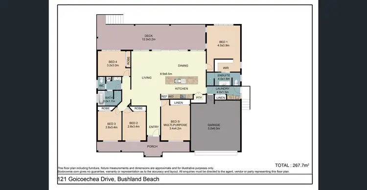 Floorplan of Homely house listing, 121 Goicoechea Drive, Bushland Beach QLD 4818