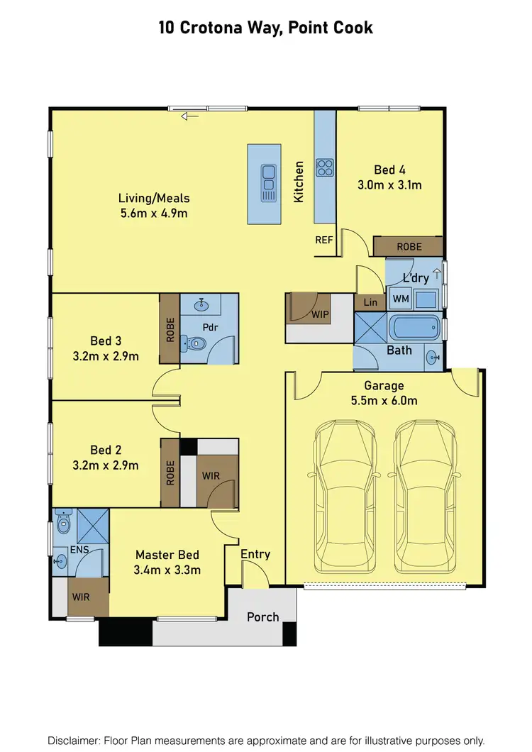 Floorplan of Homely house listing, 10 Crotona Way, Point Cook VIC 3030