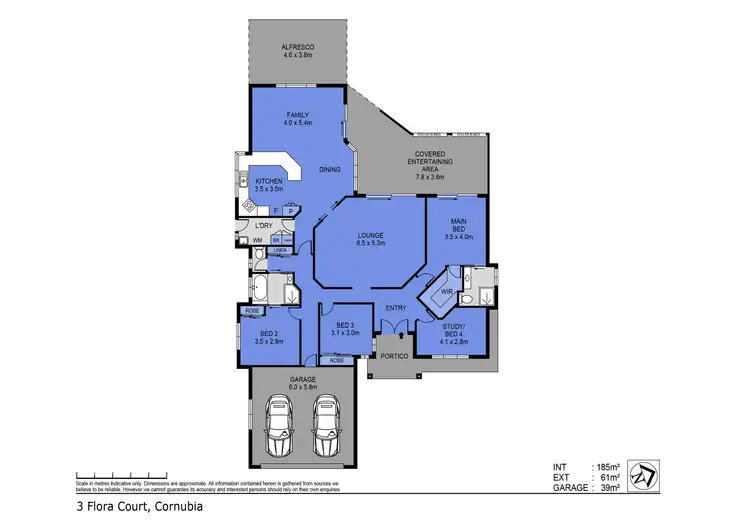 Floorplan of Homely house listing, 3 Flora Ct, Cornubia QLD 4130