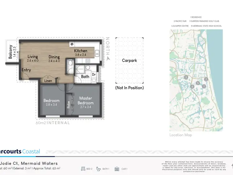 Floorplan of Homely townhouse listing, 7/5 Jodie Court, Mermaid Waters QLD 4218