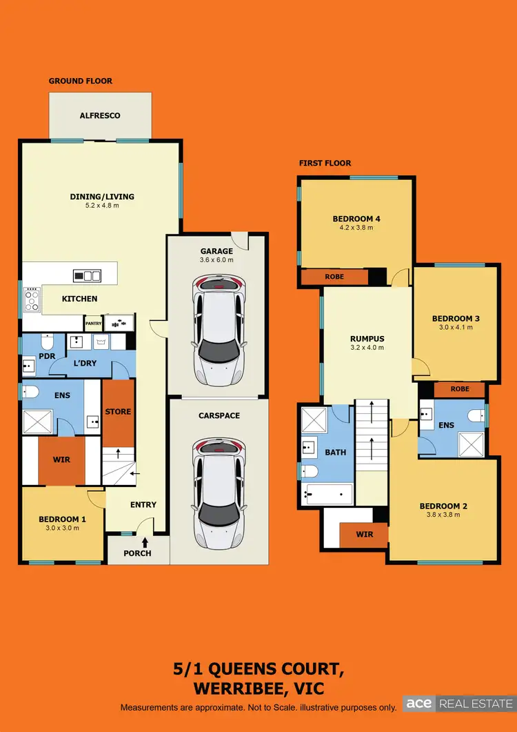 Floorplan of Homely townhouse listing, 5/1 Queens Court, Werribee VIC 3030