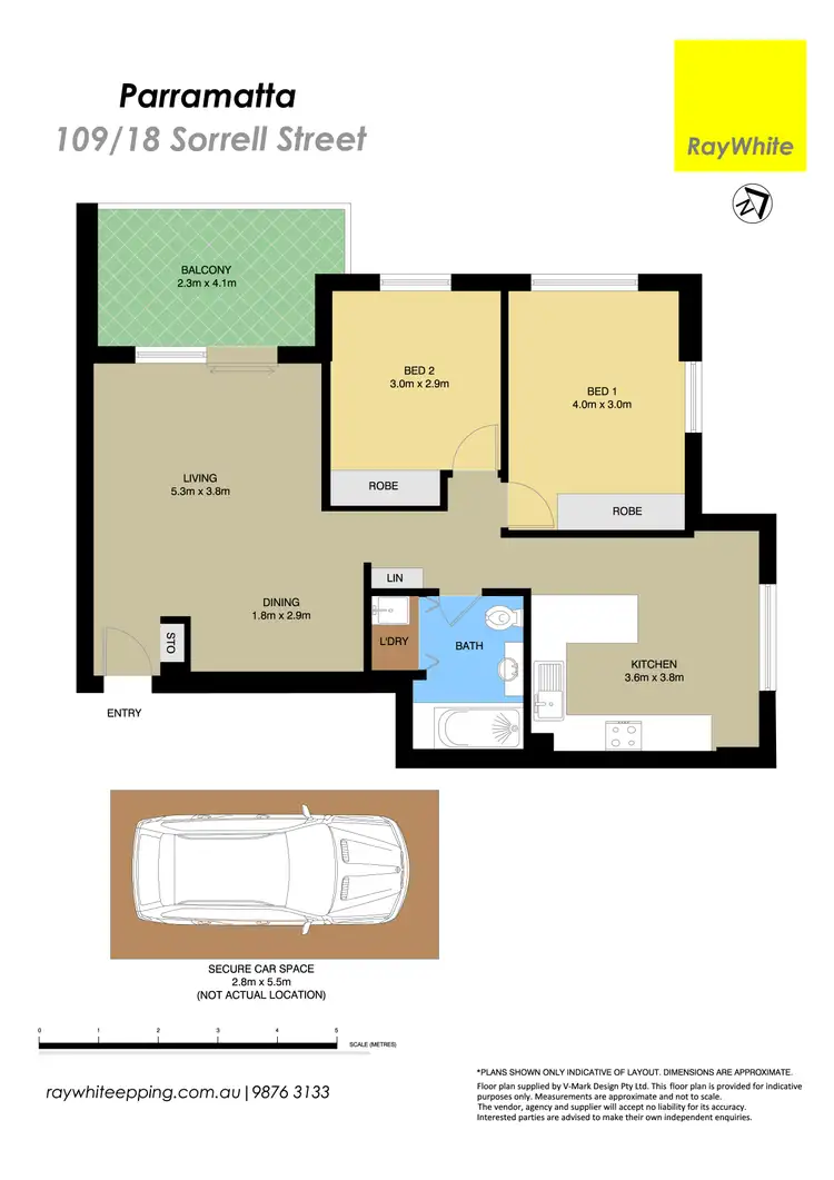 Floorplan of Homely apartment listing, 109/18 Sorrell Street, Parramatta NSW 2150