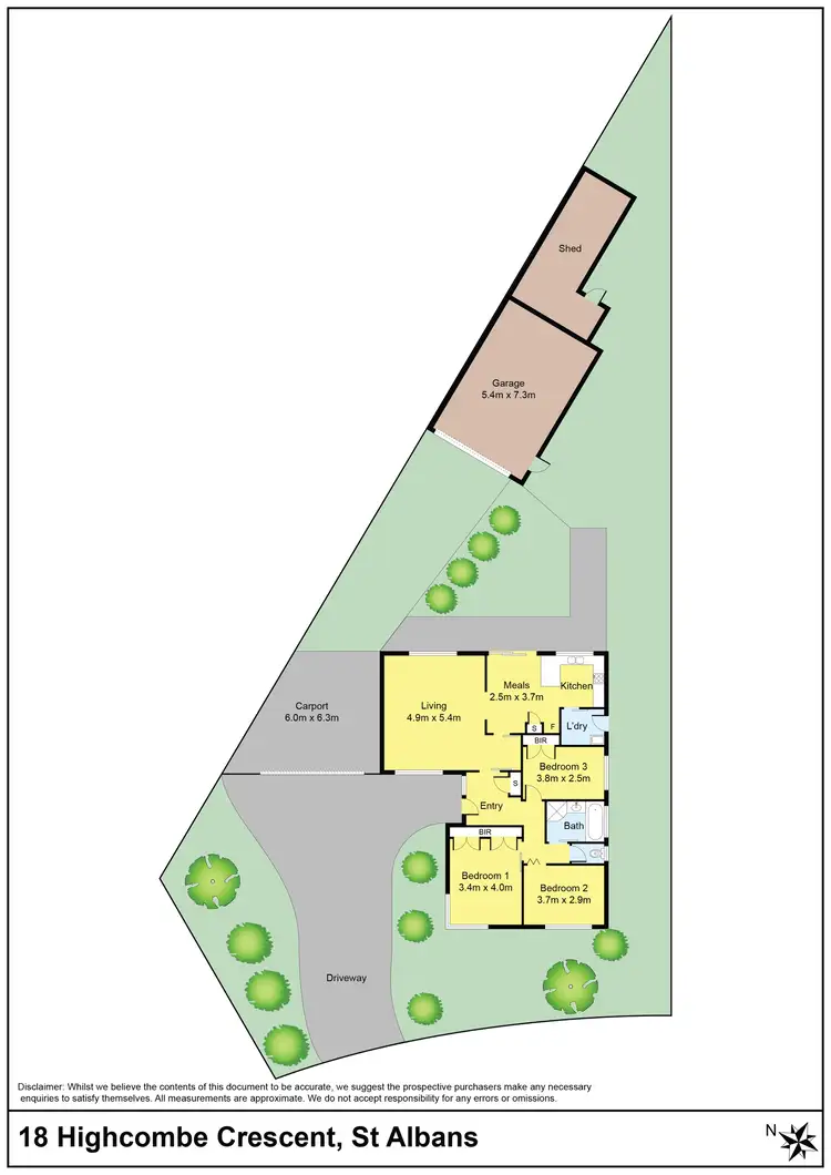 Floorplan of Homely house listing, 18 Highcombe Crescent, St Albans VIC 3021
