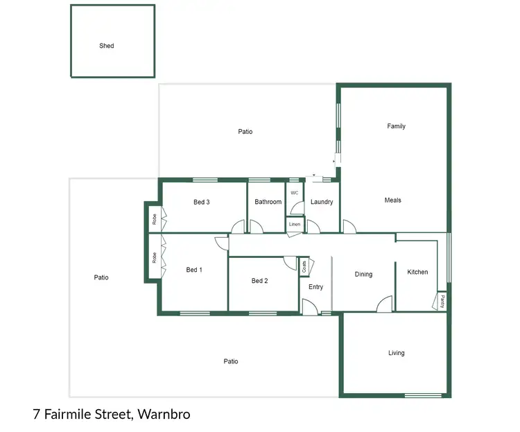 Floorplan of Homely house listing, 7 Fairmile Street, Warnbro WA 6169