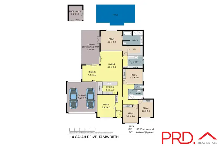 Floorplan of Homely house listing, 14 Galah Drive, Tamworth NSW 2340