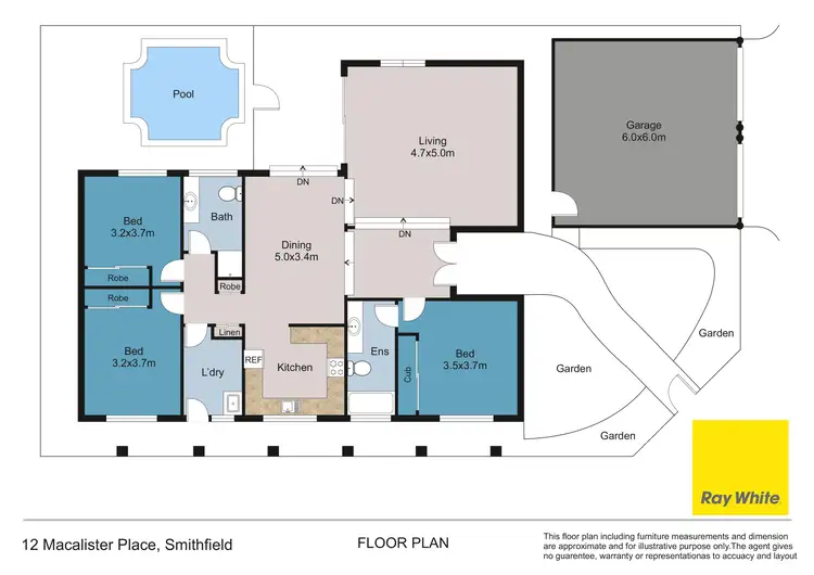 Floorplan of Homely house listing, 12 Macalister Place, Smithfield QLD 4878