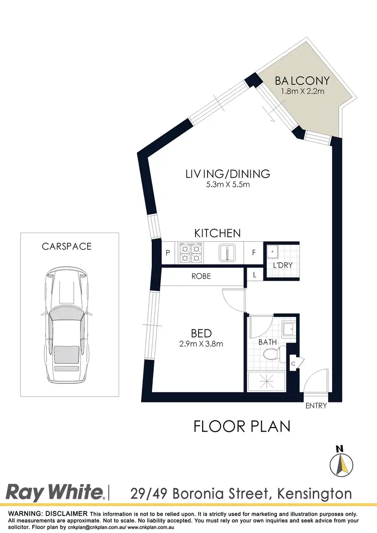 Floorplan of Homely apartment listing, 29/49-59 Boronia Street, Kensington NSW 2033