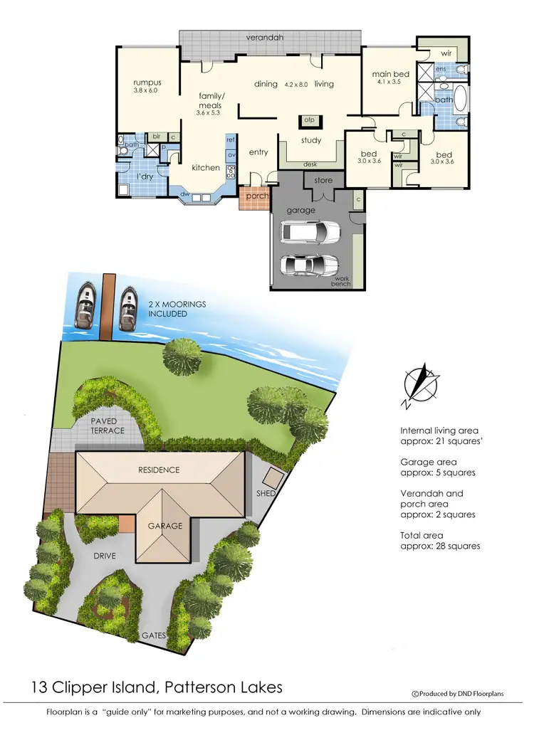 Floorplan of Homely house listing, 13 Clipper Island, Patterson Lakes VIC 3197