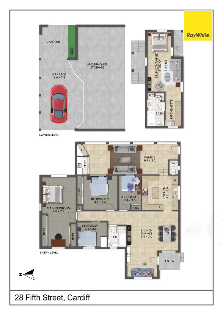 Floorplan of Homely house listing, 28 Fifth Street, Cardiff South NSW 2285
