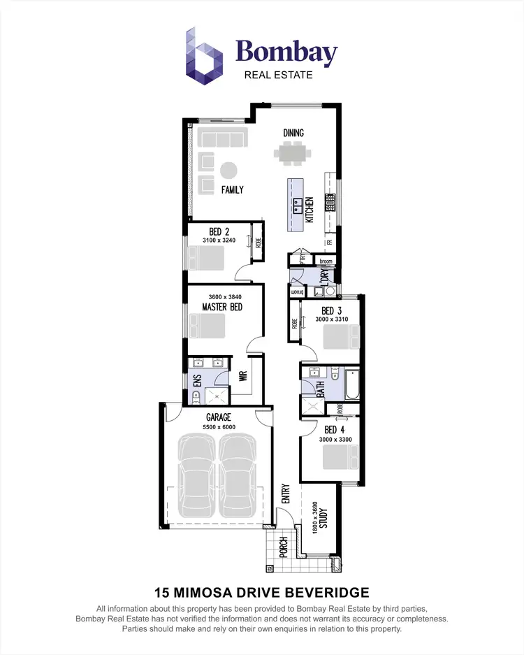 Floorplan of Homely house listing, 15 Mimosa Drive, Beveridge VIC 3753
