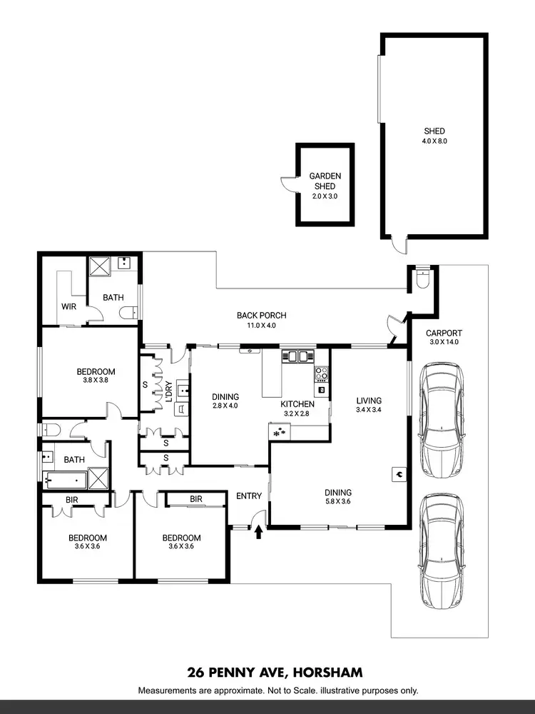 Floorplan of Homely house listing, 26 Penny Avenue, Horsham VIC 3400