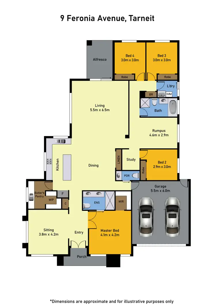 Floorplan of Homely house listing, 9 Feronia Avenue, Tarneit VIC 3029