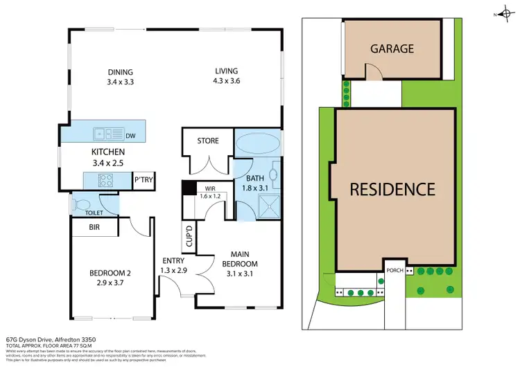 Floorplan of Homely house listing, 67G Dyson Drive, Alfredton VIC 3350
