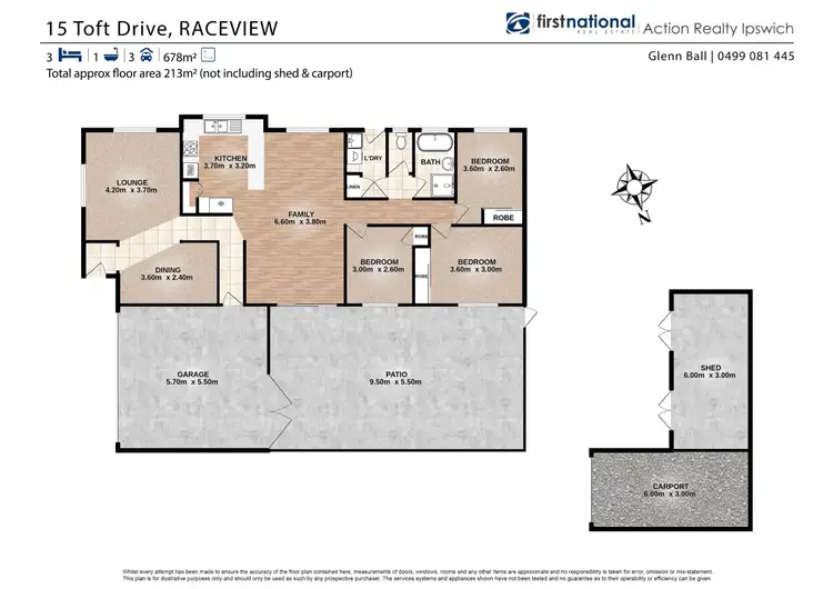 Floorplan of Homely house listing, 15 Toft Drive, Raceview QLD 4305