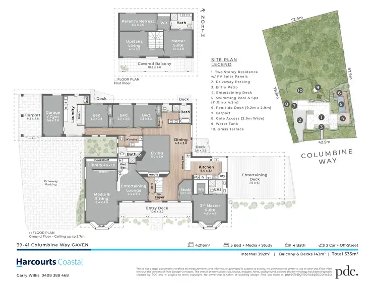 Floorplan of Homely house listing, 39-41 Columbine Way, Gaven QLD 4211