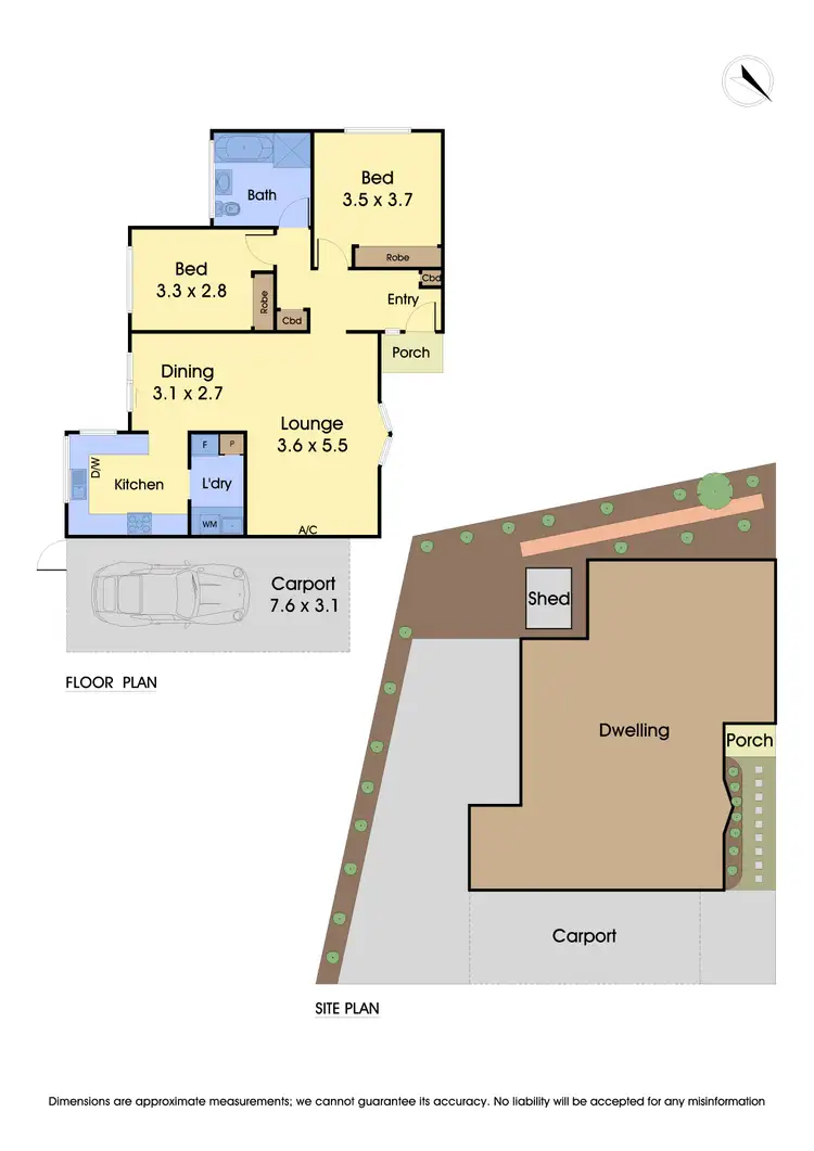 Floorplan of Homely unit listing, 2/36 Thornton Street, Macleod VIC 3085