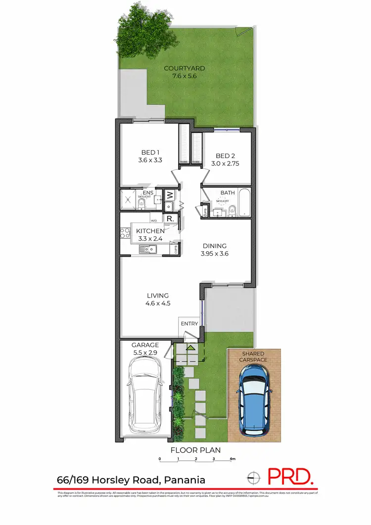 Floorplan of Homely villa listing, 66/169 Horsley Road, Panania NSW 2213