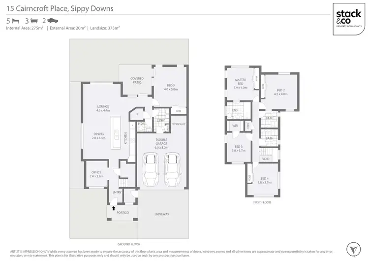 Floorplan of Homely house listing, 15 Cairncroft Place, Sippy Downs QLD 4556