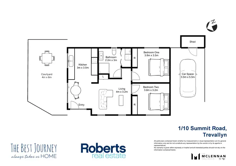 Floorplan of Homely villa listing, 1/10 Summit Rd, Trevallyn TAS 7250