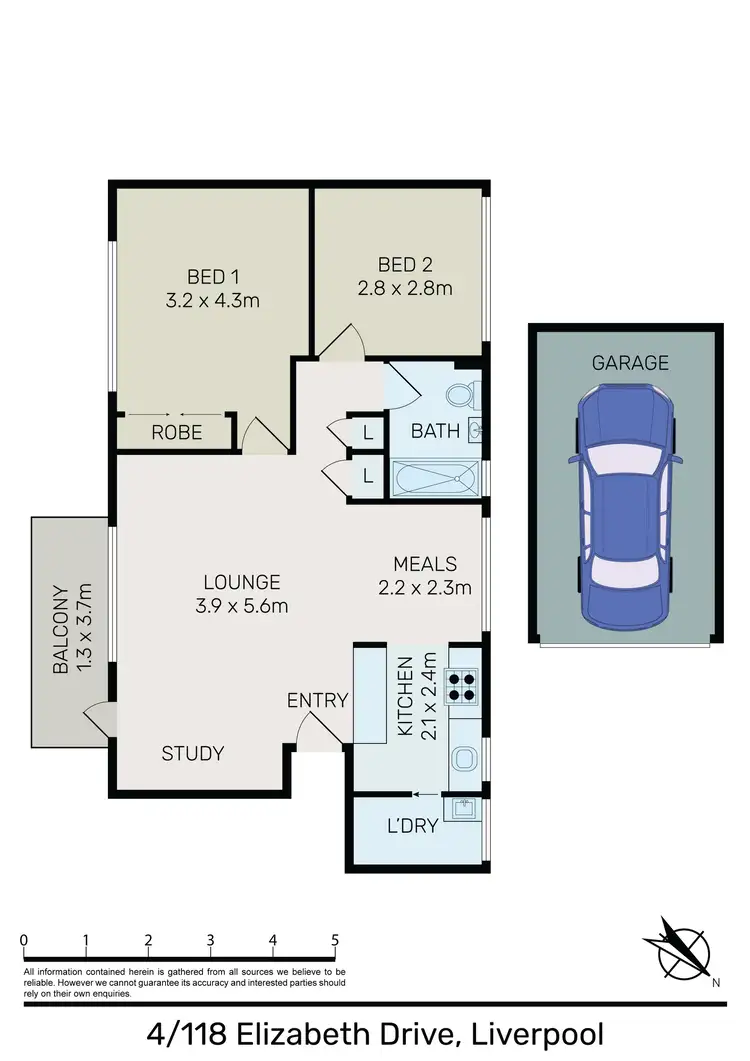 Floorplan of Homely unit listing, 4/118 Elizabeth Drive, Liverpool NSW 2170