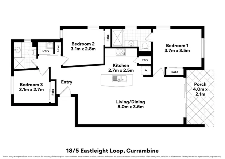 Floorplan of Homely house listing, 18/5 Eastleigh Loop, Currambine WA 6028