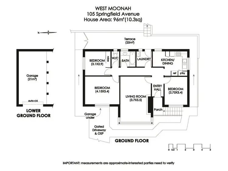 Floorplan of Homely house listing, 105 Springfield Avenue, West Moonah TAS 7009