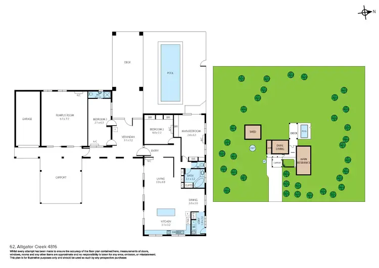 Floorplan of Homely house listing, 62 Alligator Creek Road, Alligator Creek QLD 4816