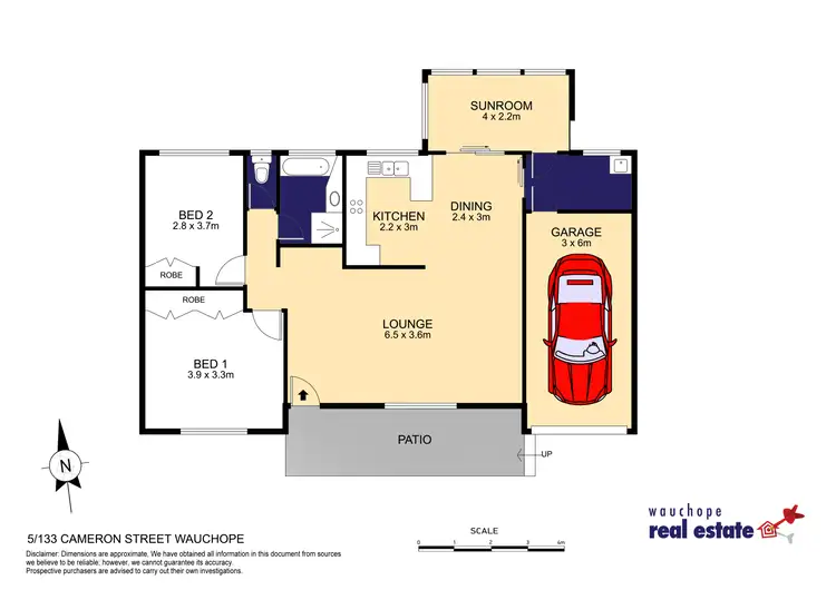 Floorplan of Homely villa listing, 5/133 Cameron Street, Wauchope NSW 2446