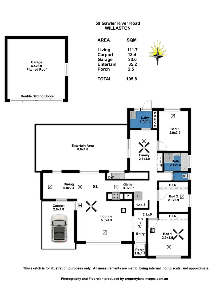 Floorplan of Homely house listing, 59 Gawler River Road, Willaston SA 5118