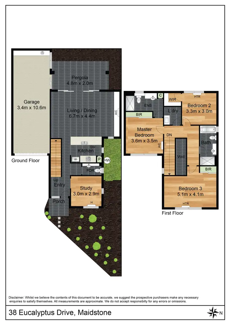 Floorplan of Homely townhouse listing, 38 Eucalyptus Drive, Maidstone VIC 3012