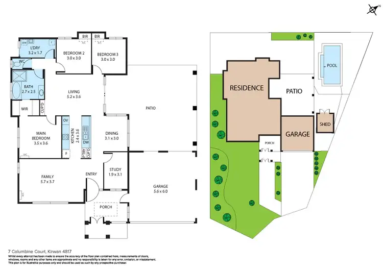 Floorplan of Homely house listing, 7 Columbine Court, Kirwan QLD 4817