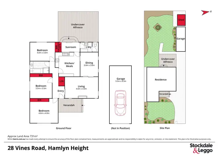 Floorplan of Homely house listing, 28 Vines Road, Hamlyn Heights VIC 3215