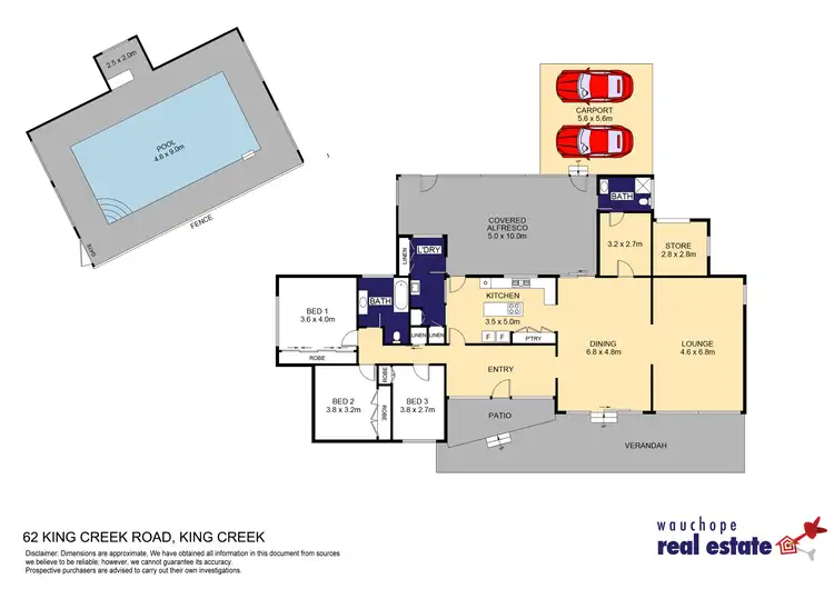 Floorplan of Homely rural property listing, 62 King Creek Road, King Creek NSW 2446