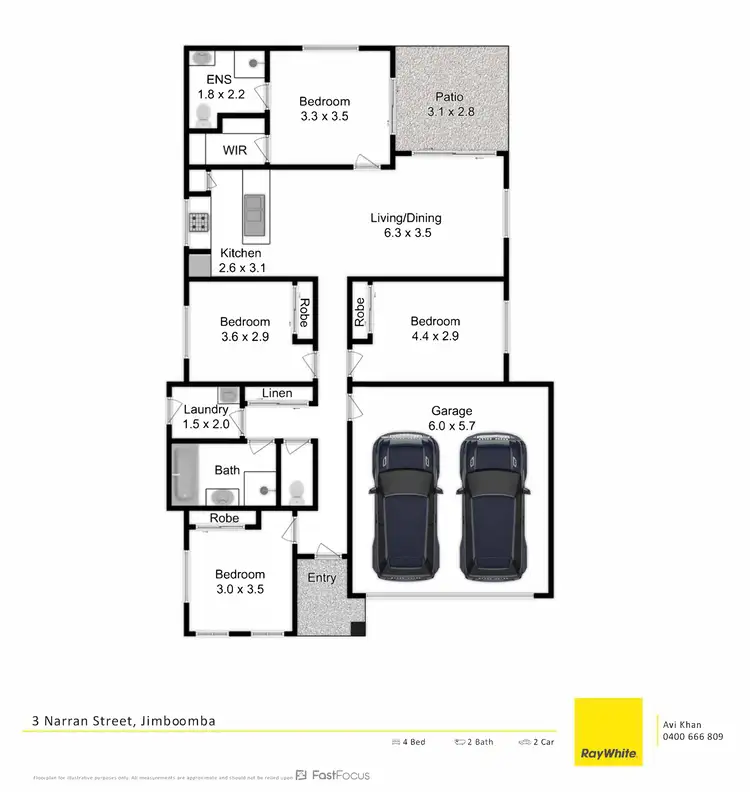 Floorplan of Homely house listing, 3 Narran Street, Jimboomba QLD 4280