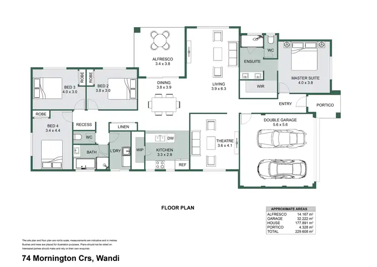 Floorplan of Homely house listing, 74 Mornington Crescent, Wandi WA 6167