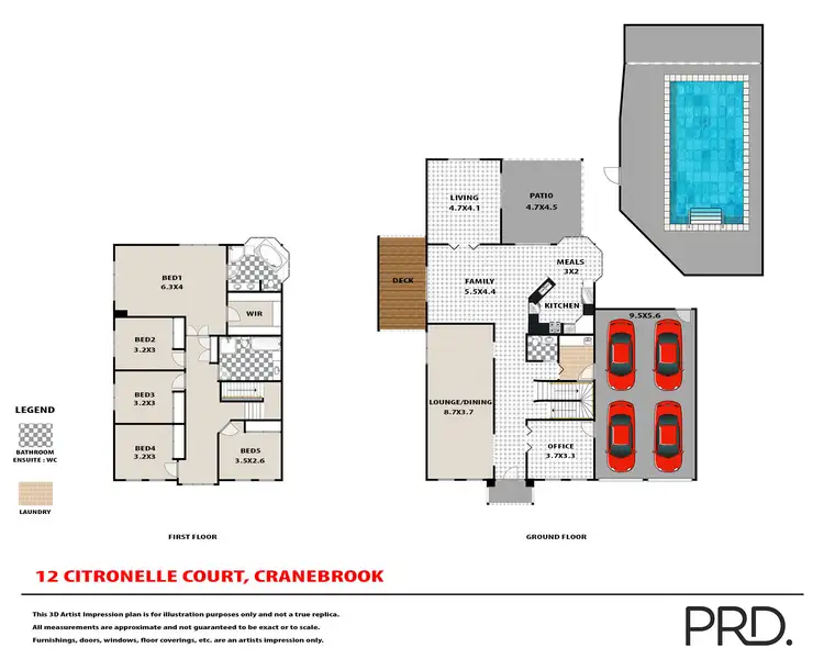 Floorplan of Homely house listing, 12 Citronelle Court, Cranebrook NSW 2749