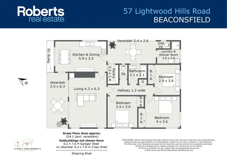 Floorplan of Homely rural property listing, 57 Lightwood Hills Road, Beaconsfield TAS 7270