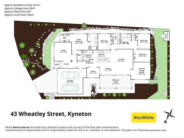 Floorplan of Homely house listing, 43 Wheatley Street, Kyneton VIC 3444